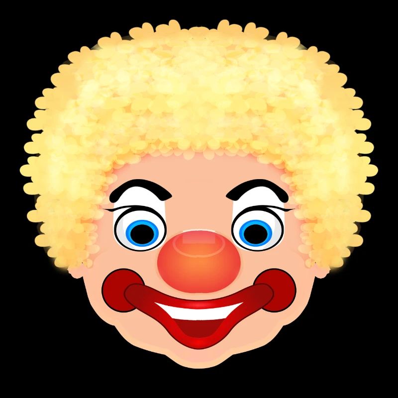 Fasching Kostüm Clown Gesicht Karneval