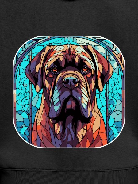 Farverig engelsk mastiff hunderace akvarel glas