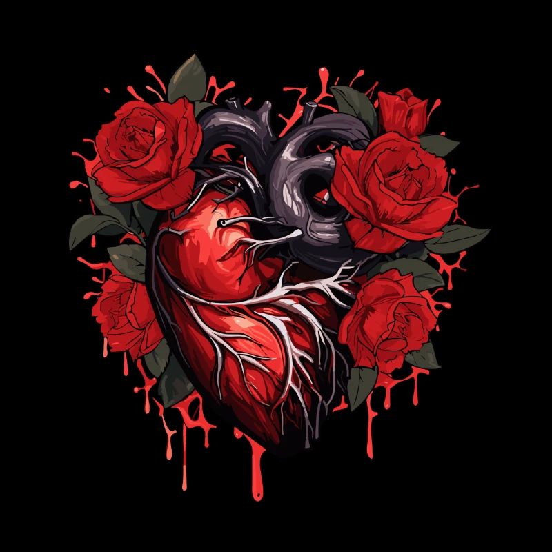 Herz Rose Illustration