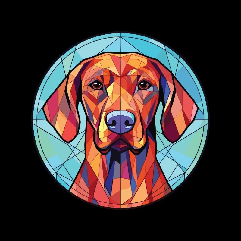 Rhodesian Ridgeback Hunderasse buntes Aquarell