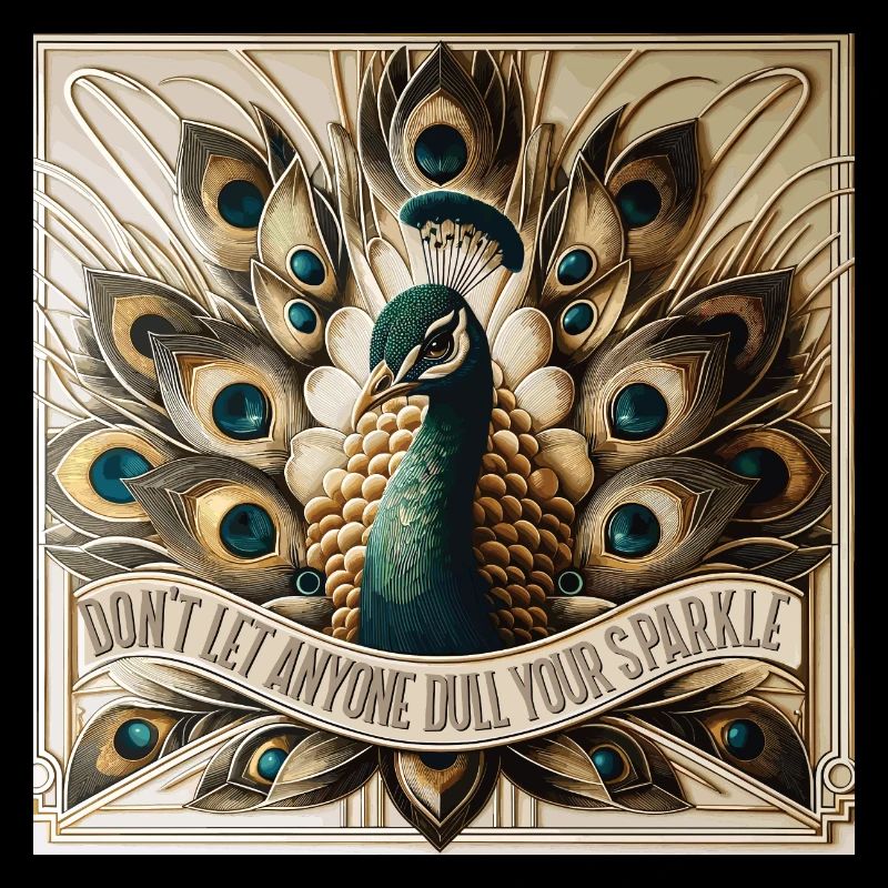 Pfau Art Deco Don't let anyone dull your sparkle