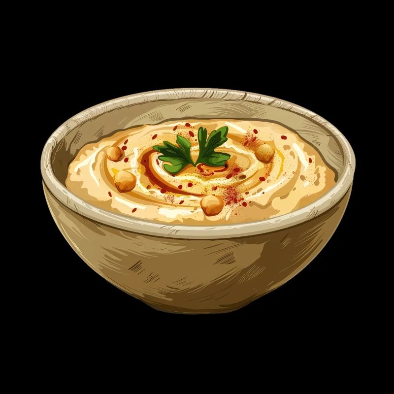 Delicious hummus bowl for lovers of