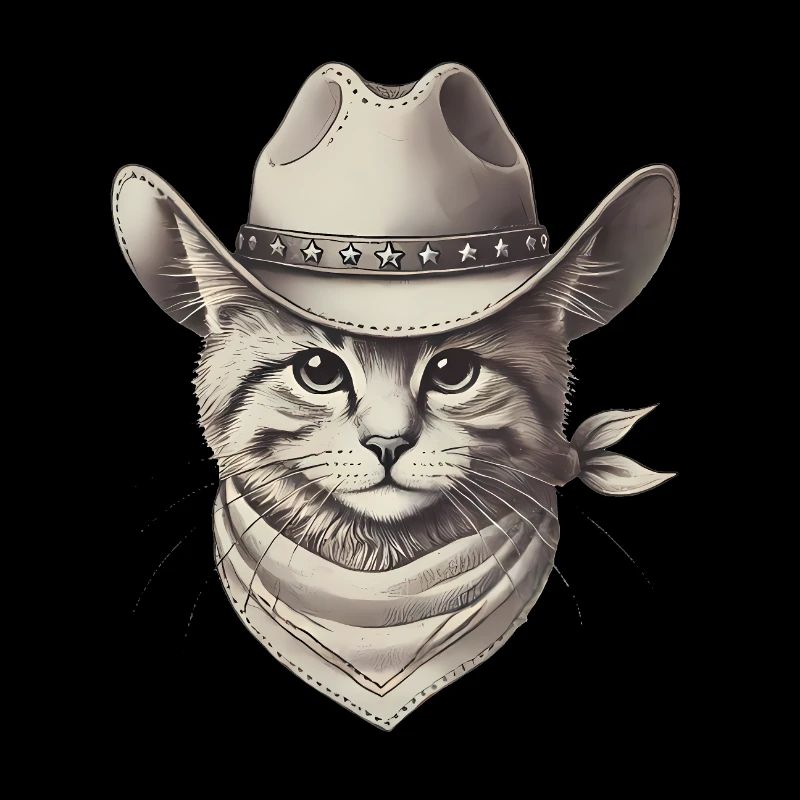 Cowboy chat illustration design