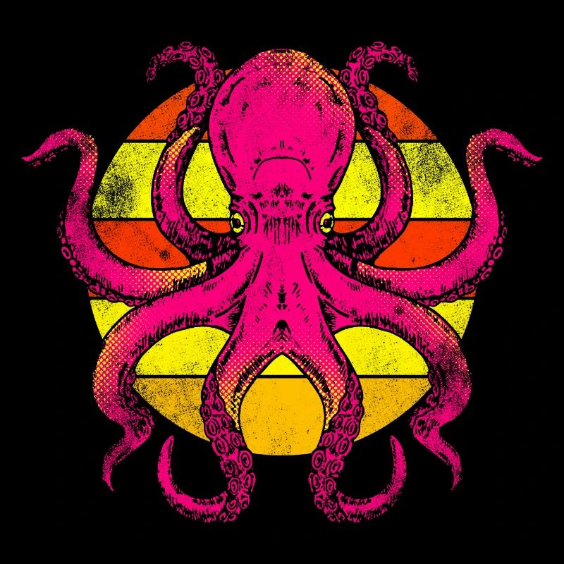 Colorful Octopus Squid Sick