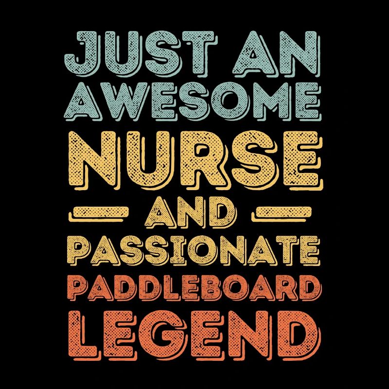 Nurse Paddleboard legend retro