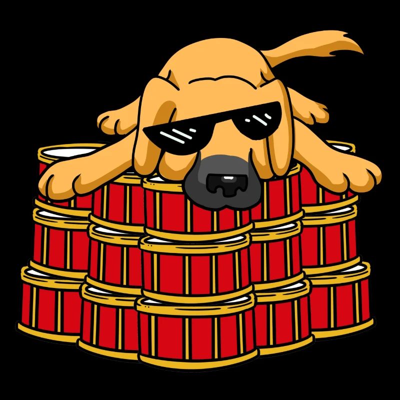 Chien Meme Drummer