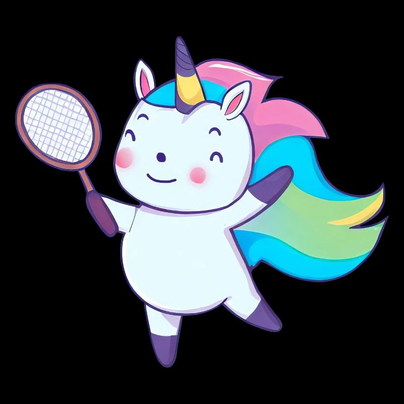 Badminton-Einhorn