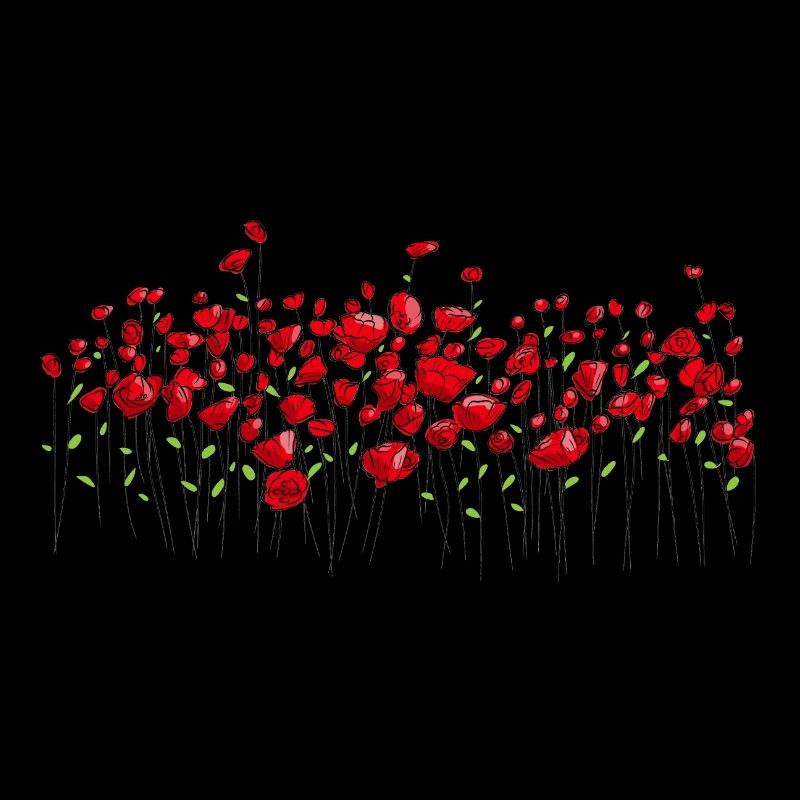Marmons pavot fleurs