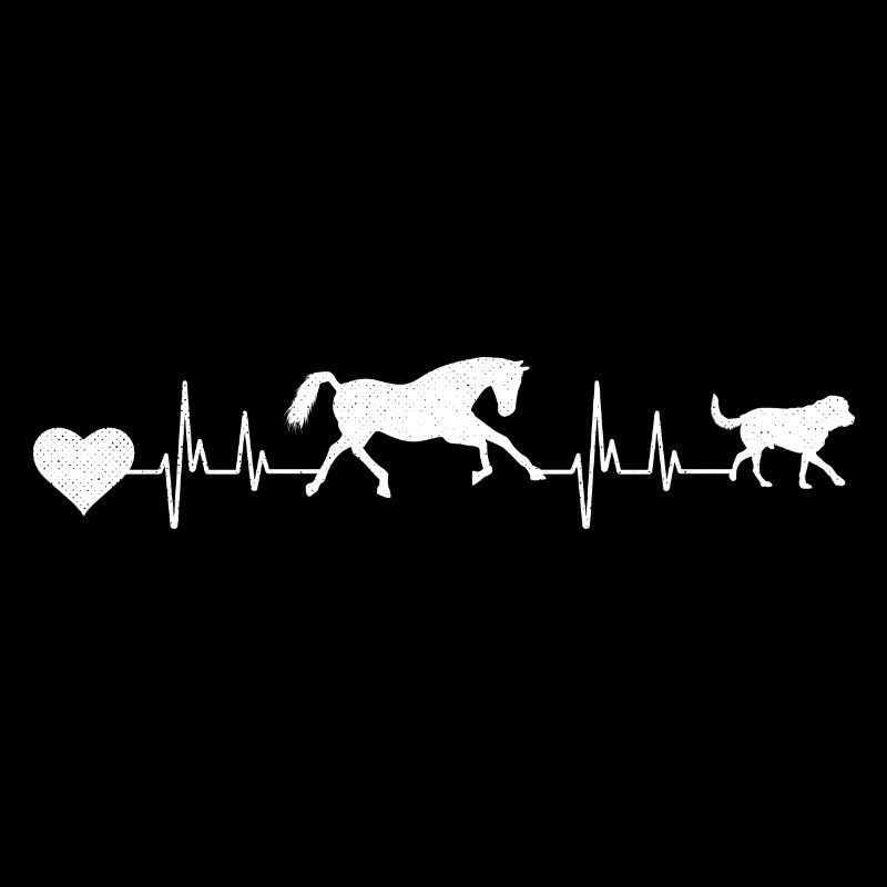 Pferde Und Hunde Herzschlag Reiten Pferd Geschenk