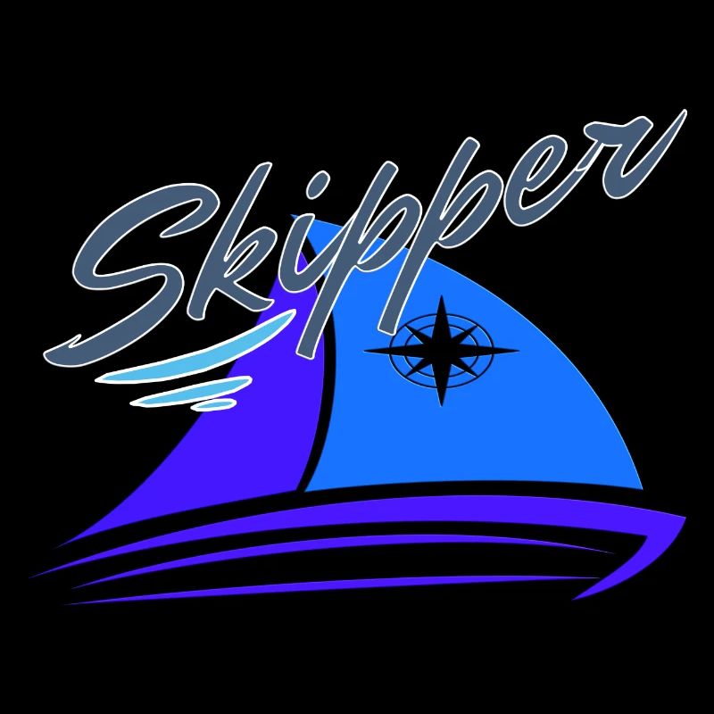 Skipper sailor captain sailingboat sailing gift