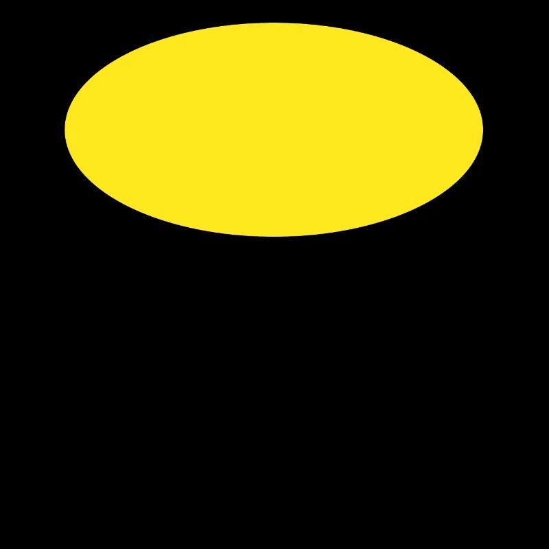 Yellow Circle Oval