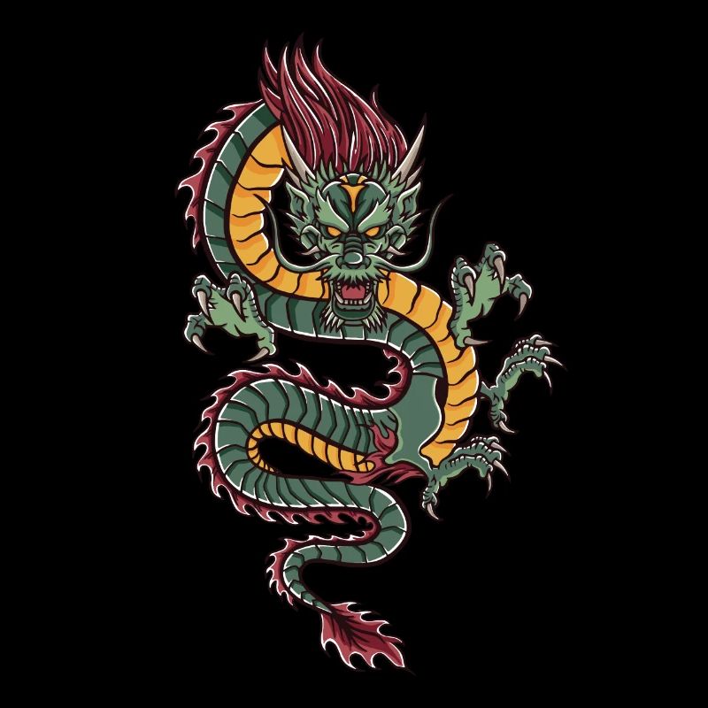 mit chinesischen Drachen chinesischem Drache