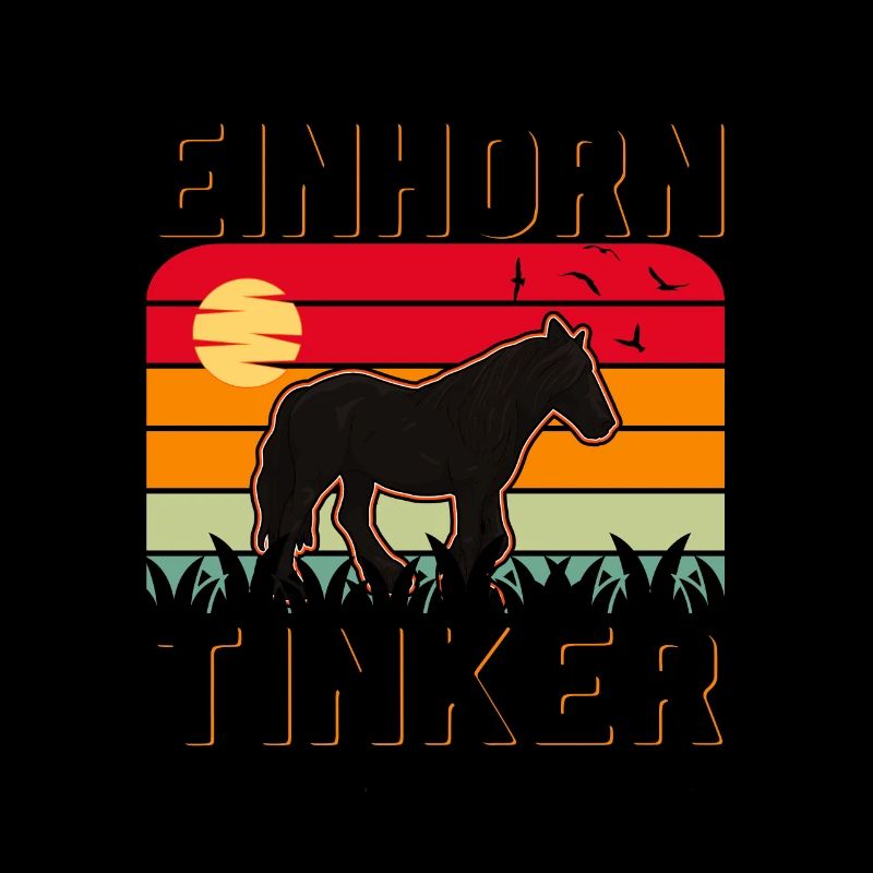 Irish Tinker Pferd Einhorn Tinkerpferd