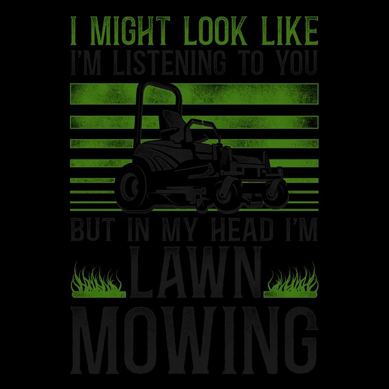 Lawn Mower Mowing Dad Father