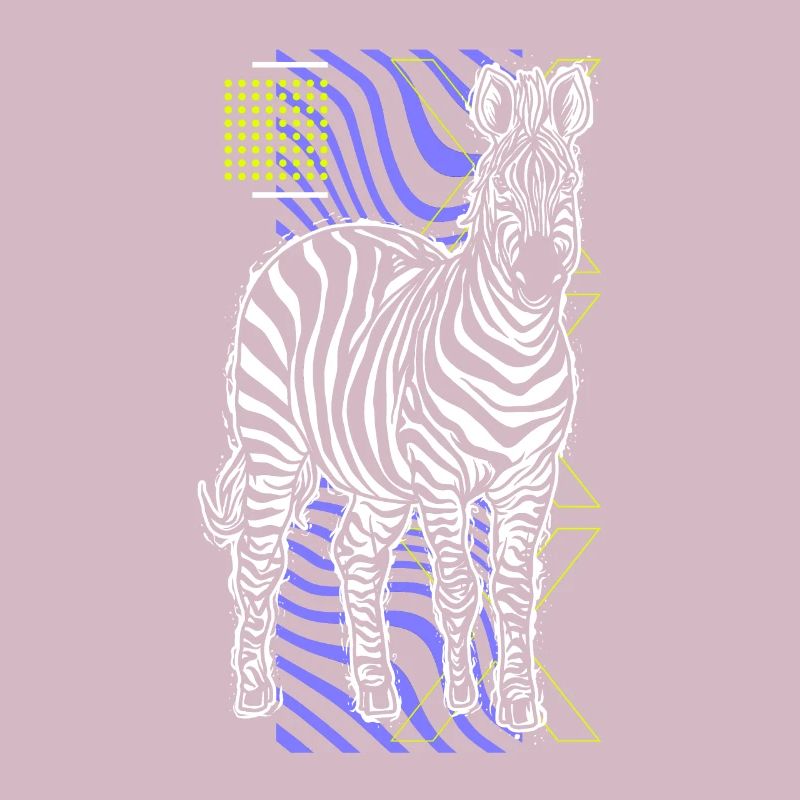 Zebra Geschenk Schwarz-weiß Safari Savanne Steppe
