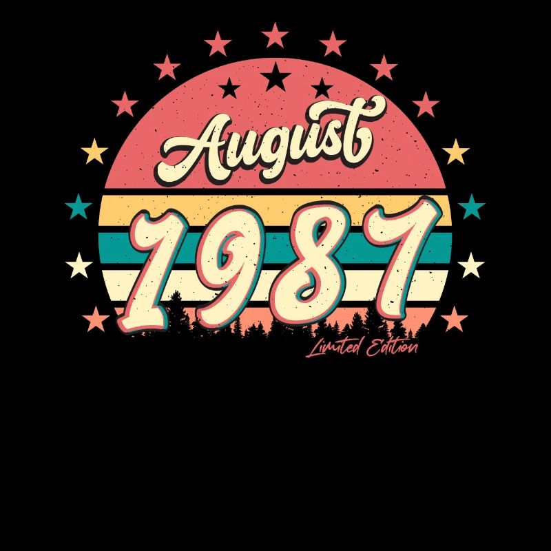 Salutations d’anniversaire 1987 Août