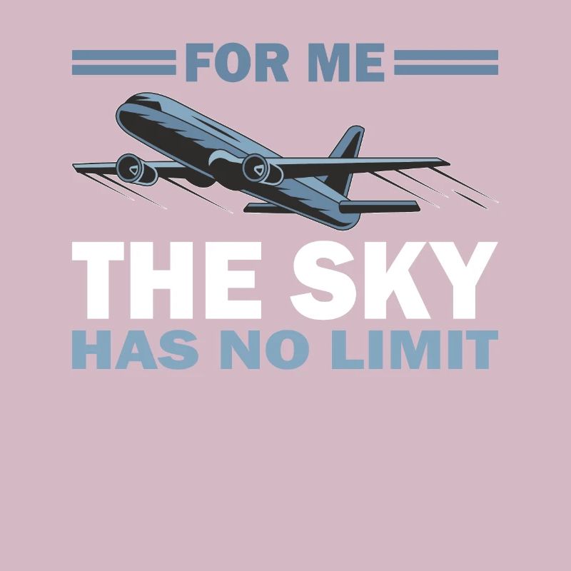 Pilot Sky Has No Limit Airplane Aviation Flyer