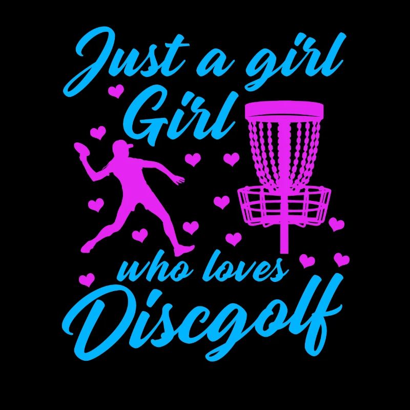 Mädchen, Das Disc Golf Vintage Ultimate Frisbee