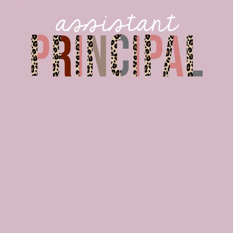 Assistant Principal Leopard Print lustiges Geschenk
