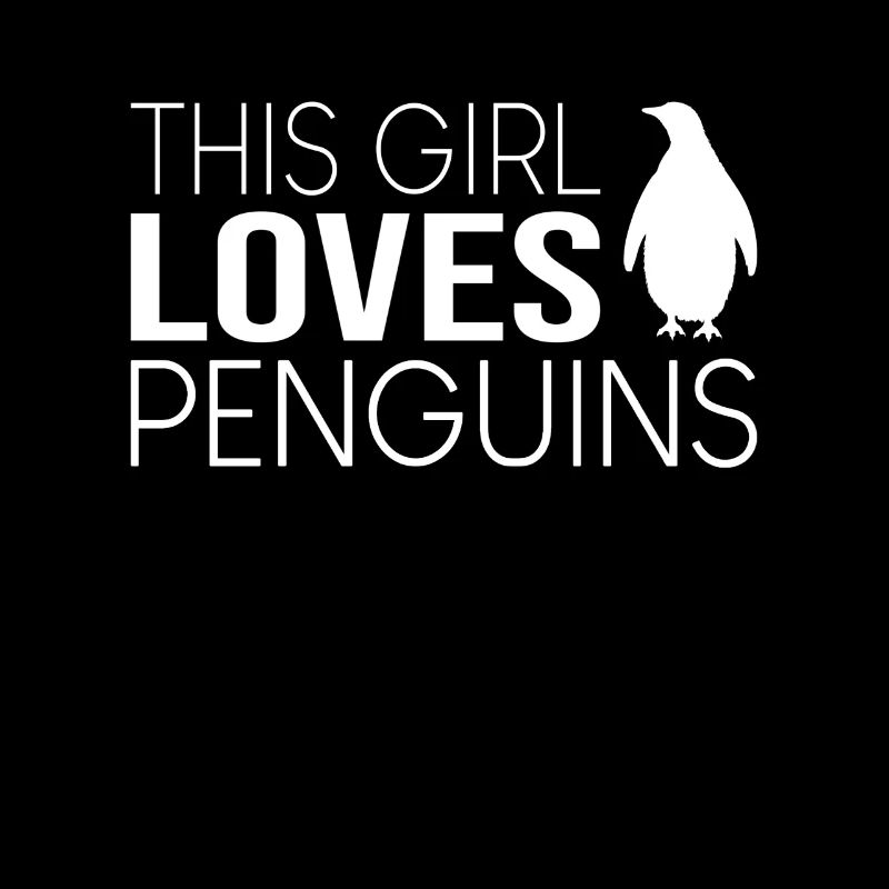 Mädchen Pinguin Spruch