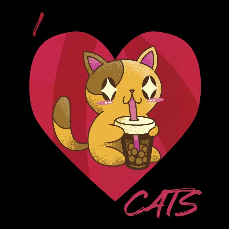 Mignon chaton bébé avec thé chat amour chats mi