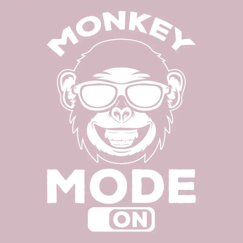 Monkey Mode On - Orangutan Monkey Funny Monkey