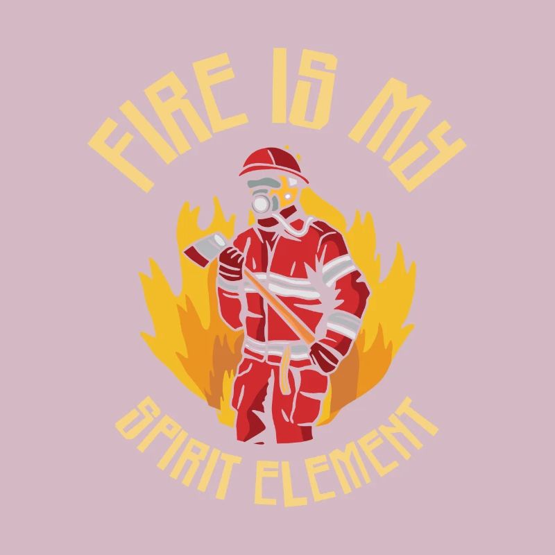 Élément de feu Pompier Pompier