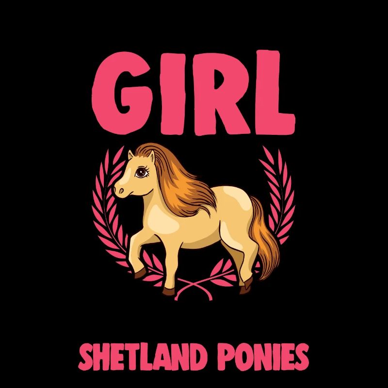 Shetlandpony Mädchen Shetland-Pony Shetty