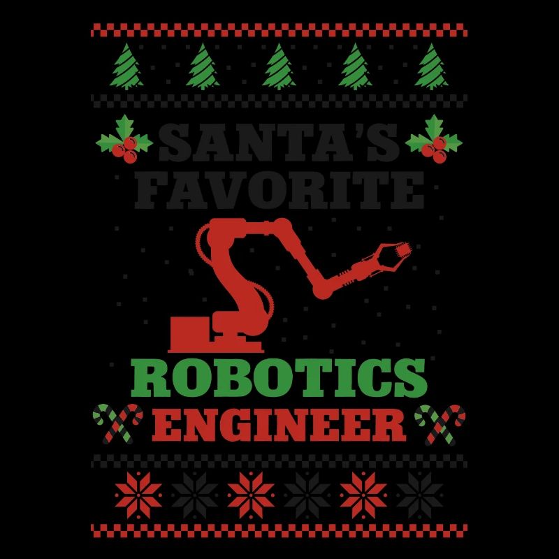 Robot Robotics Engineer Christmas