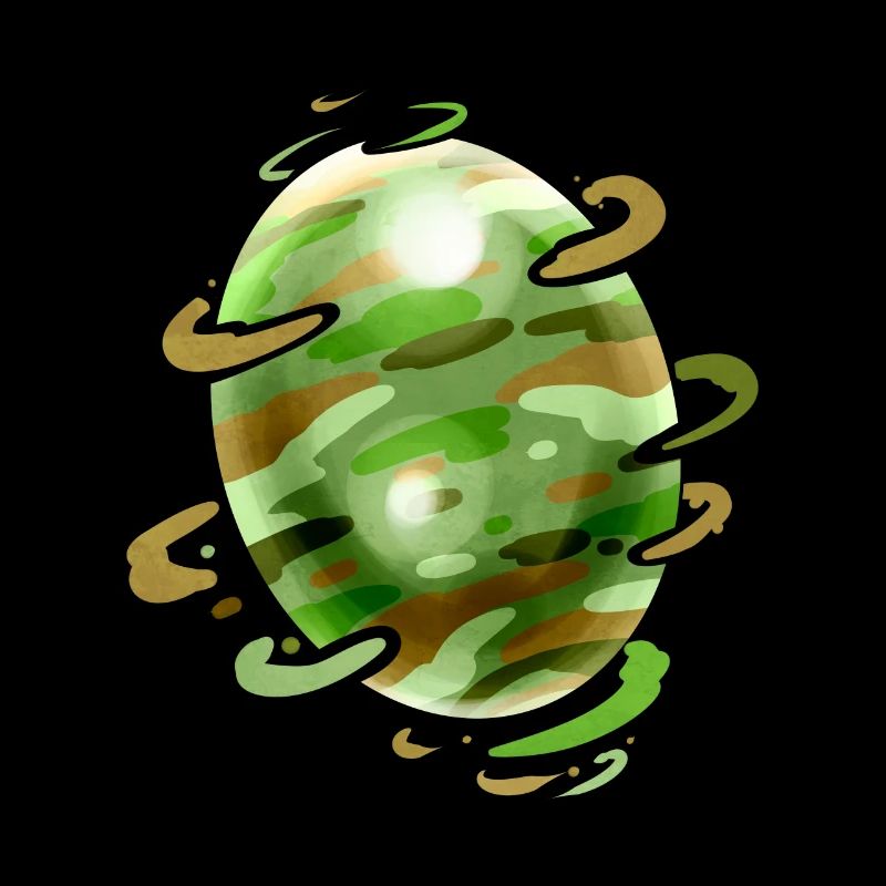 Camouflage Painted Easter Egg For Egg Hunt On