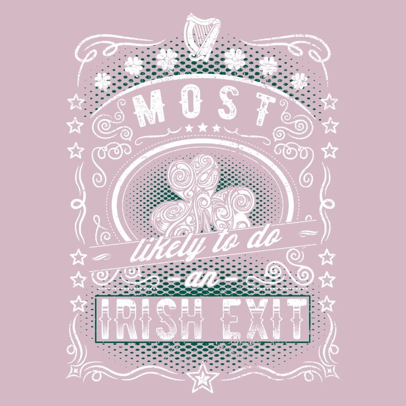 Irish Exit Saint Patrick's Day Vintage Gift