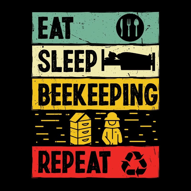 Beekeeper Eat Sleep Beekeeping Repeat Bee Beekeeping
