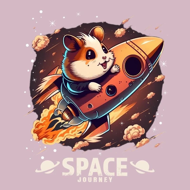 Astronaute Hamster Hamster Lover Design de l’espace