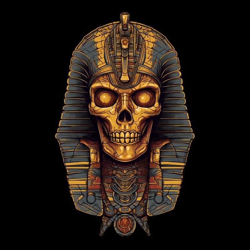Pharaon Egypte Crâne Death Mask Cadeau