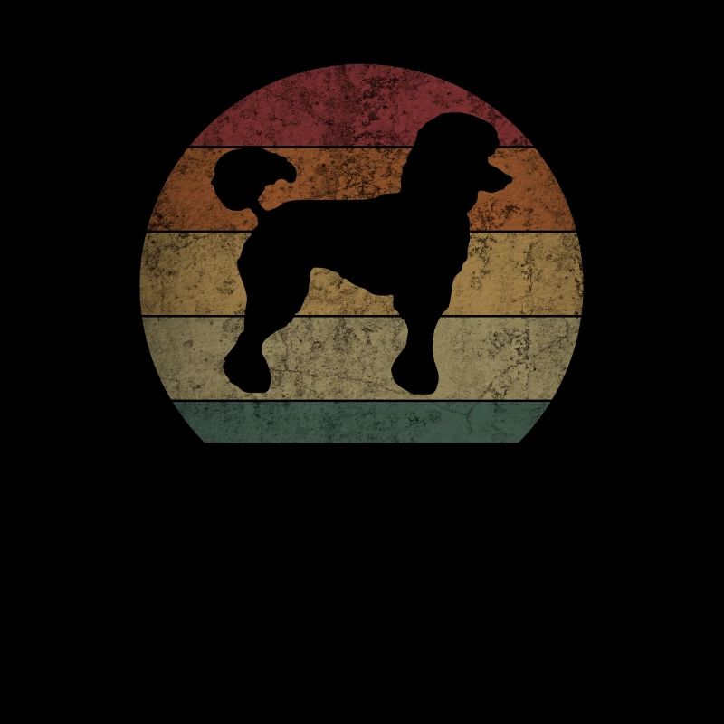 Retro Poodle Sunset