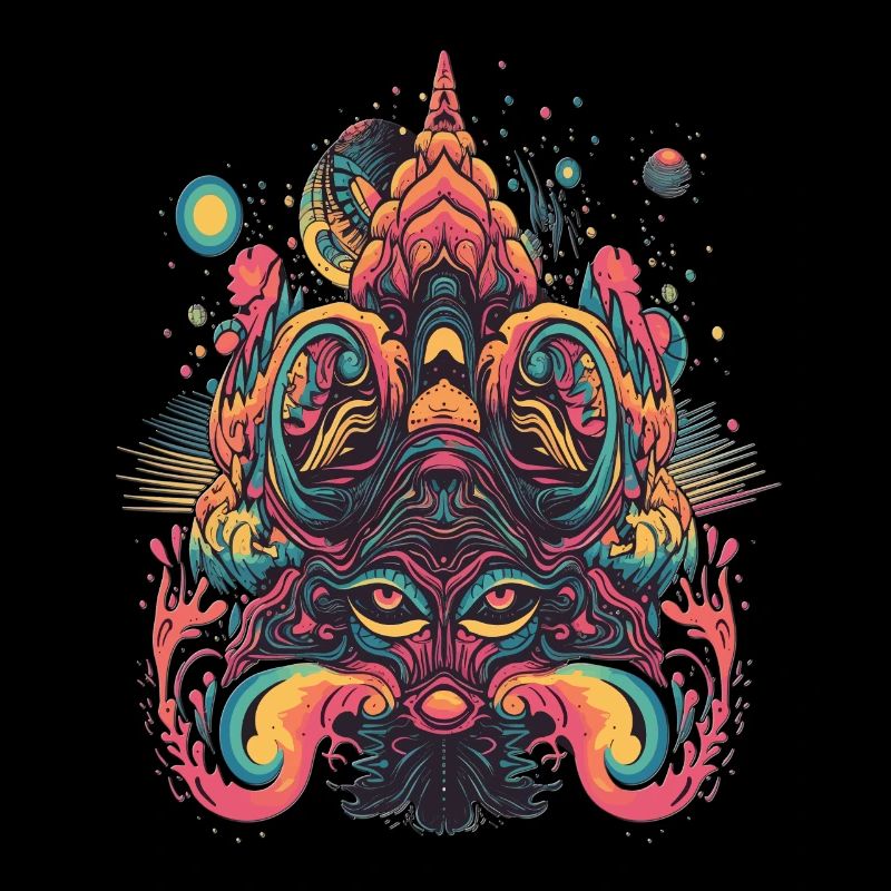 Psychedelic Trip Design Mouse Wonderful Abstract