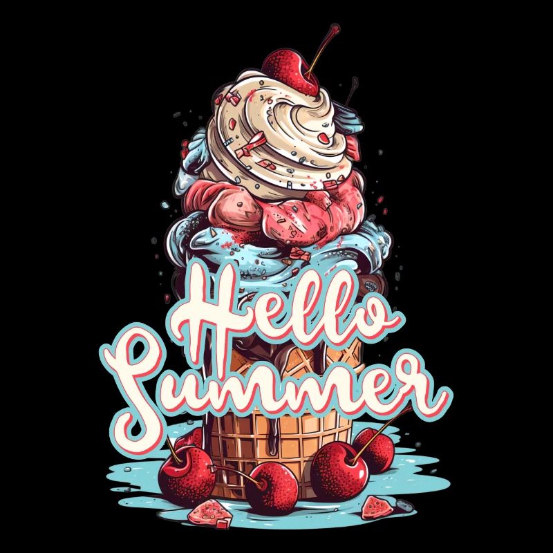 Hello Summer Eis Eiscreme Eisdiele