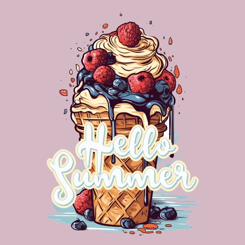 Hello Summer Eis Eiscreme Eisdiele