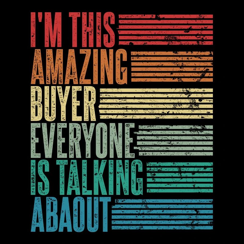 Vintage Einkäufer Einkäuferin Geschenk Retro