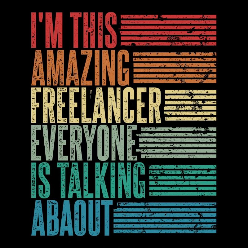 Vintage Freelancer Freelancerin Geschenk Retro