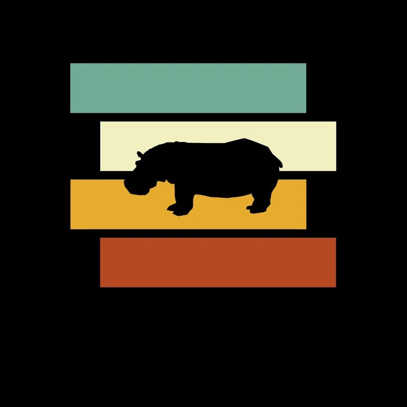 Hippopotame rétro
