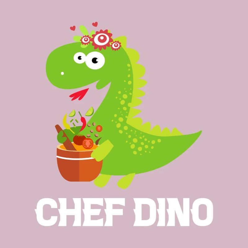 Chef Dino Kitchen Cook & Dinosaur Lover Kitchen Co