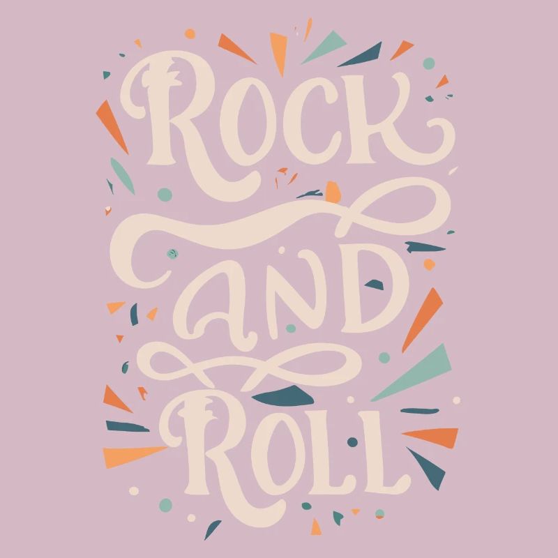 Rock And Roll Rock Statement Motto