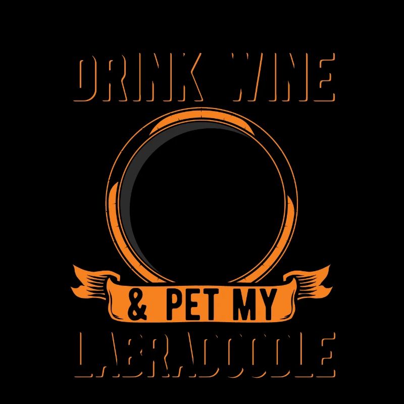Labradoodle et vin