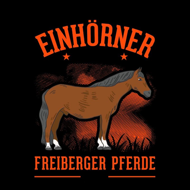 Freiberger Pferd Einhorn