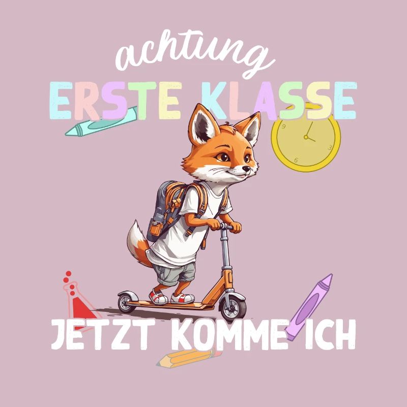 Fuchs Erstklässler Einschulung Schulstart Design
