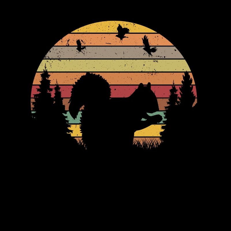 Eichhörnchen Retro Squirrel