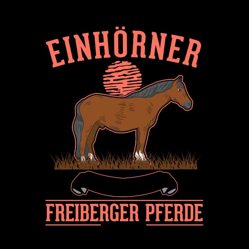 Freiberger Pferd Einhorn