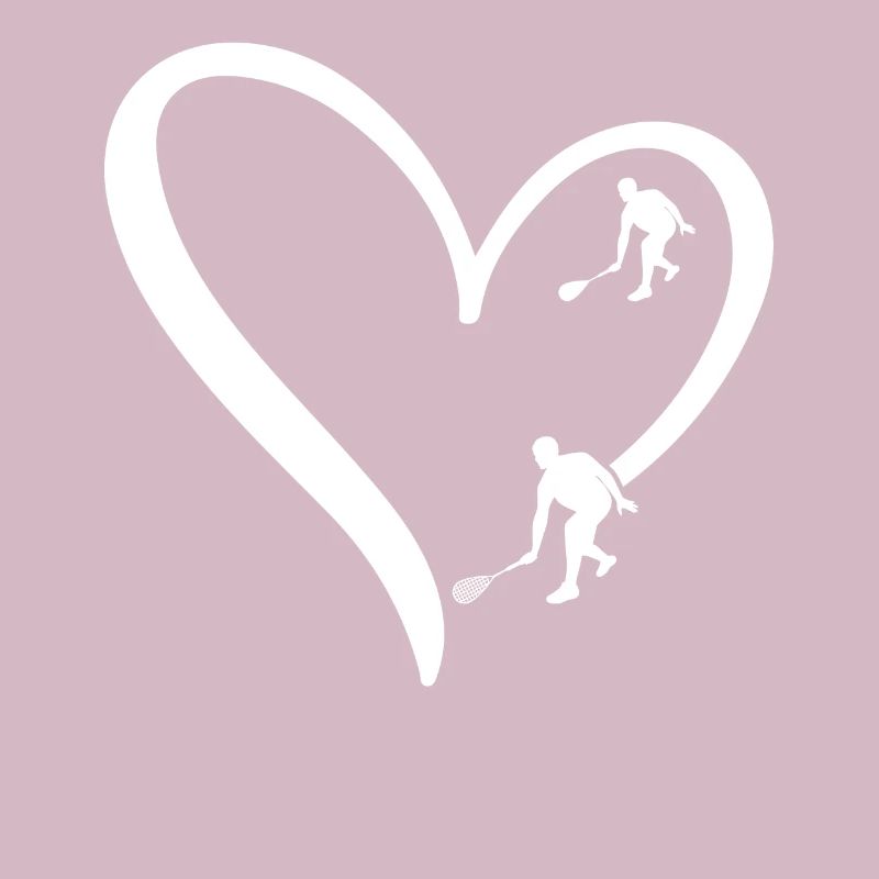 Squash Heart Squash player silhouette Squash