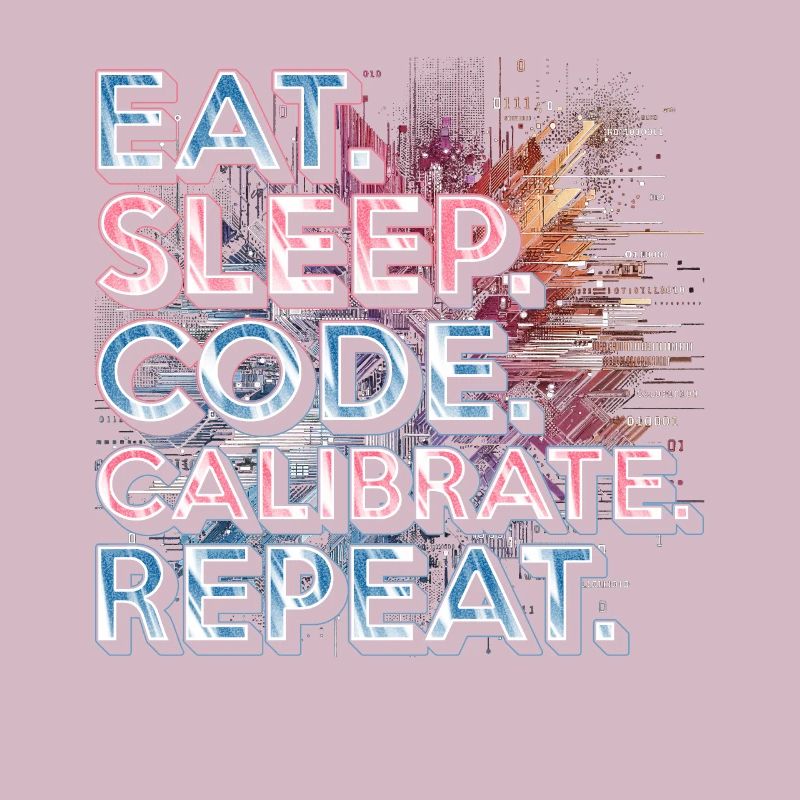 Ingénieur en robotique Manger Dormir Code Calibrer Répéter